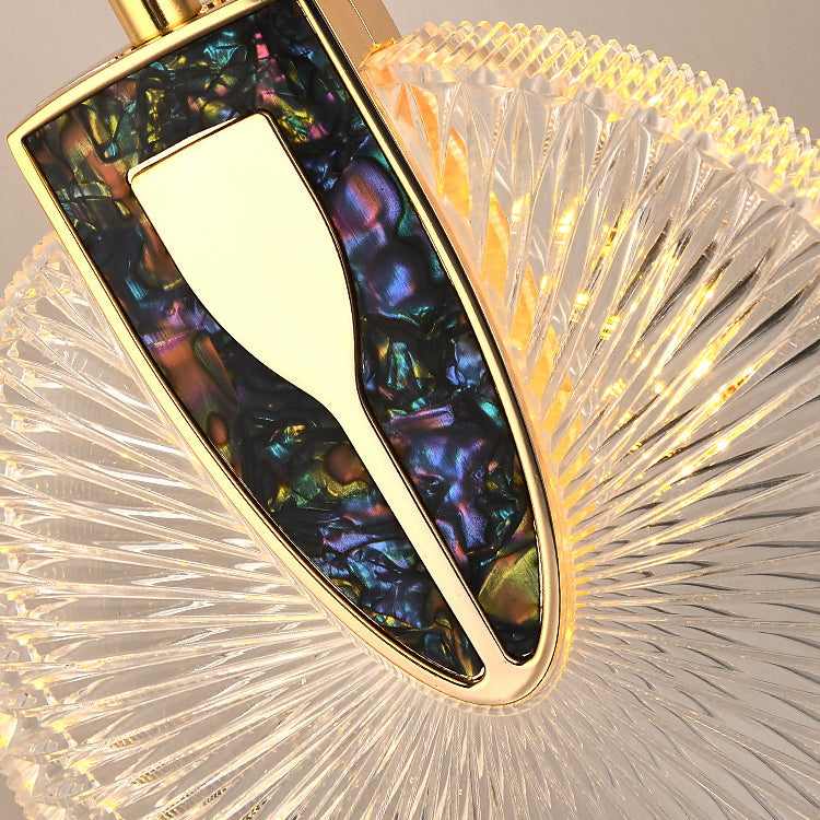 Modern Luxury Dome Round Aluminum Hardware Acrylic LED Chandeliers For Dining Room