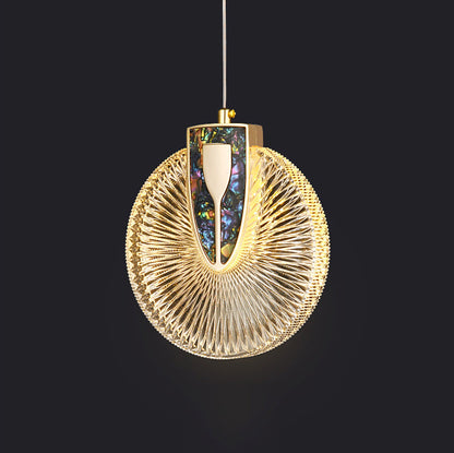 Modern Luxury Dome Round Aluminum Hardware Acrylic LED Chandeliers For Dining Room