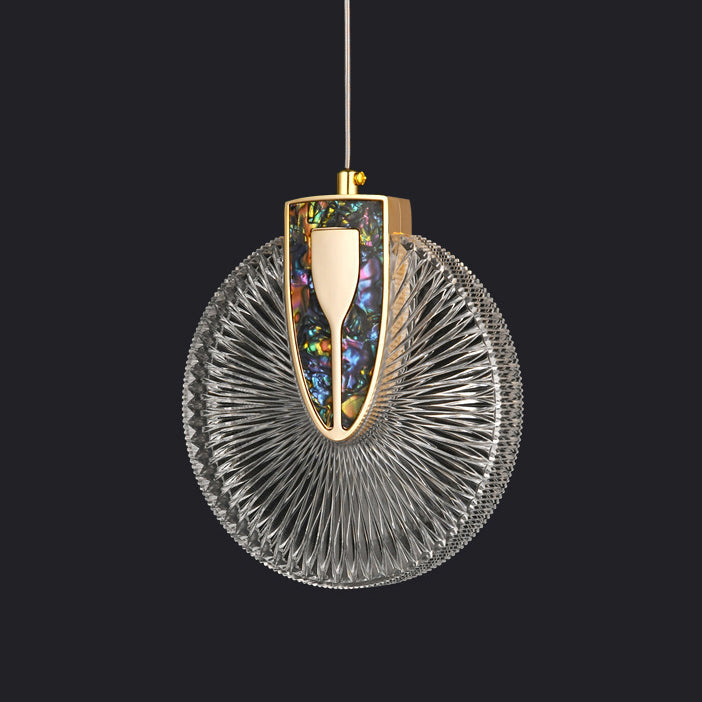 Modern Luxury Dome Round Aluminum Hardware Acrylic LED Chandeliers For Dining Room