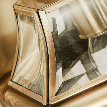 Contemporary Simplicity Waterproof Copper Glass Lampshade 1 - Light Wall Sconce Lamp For Outdoor Patio
