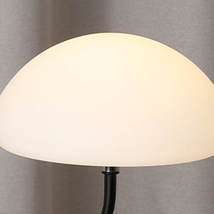 Contemporary Simplicity Mushroom Shape ABS Lampshade Iron Base LED Table Lamp For Bedroom