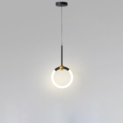 現代的な北欧ドーム型円形アクリル鉄ランプシェードLEDペンダントライト寝室用