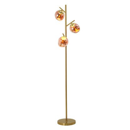 Contemporary Nordic Lava Orb Acrylic Lampshade Iron Base LED Standing Floor Lamp For Living Room