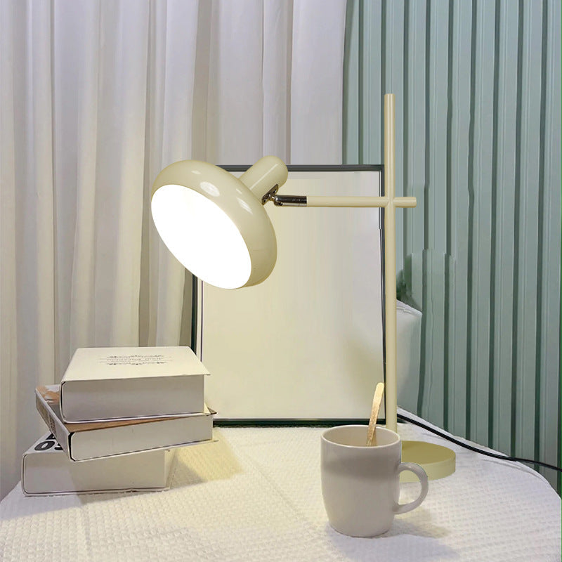 Contemporary Nordic Round Iron Lampshade 1 - Light Table Lamp For Bedroom