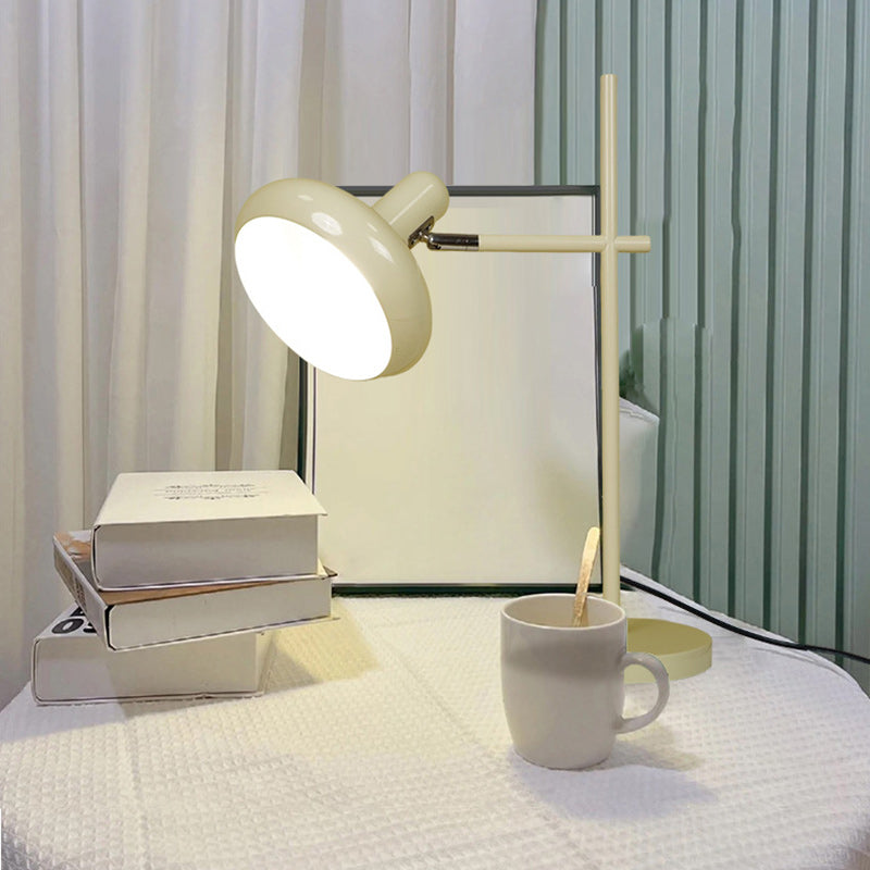 Contemporary Nordic Round Iron Lampshade 1 - Light Table Lamp For Bedroom