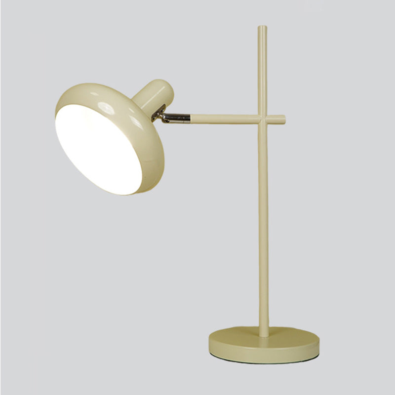 Contemporary Nordic Round Iron Lampshade 1 - Light Table Lamp For Bedroom