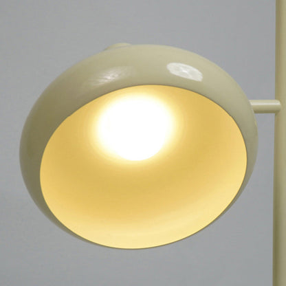 Contemporary Nordic Round Iron Lampshade 2 - Light Standing Floor Lamp For Living Room