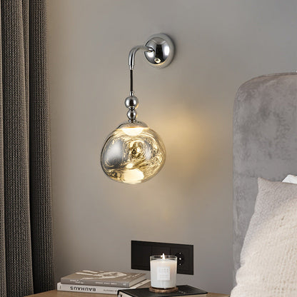Contemporary Nordic Lava Ball Acrylic Hardware LED Wall Sconce Lamp For Living Room