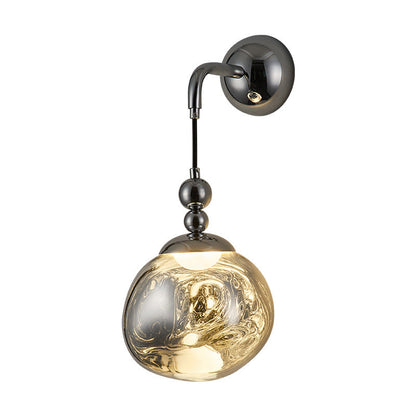 Contemporary Nordic Lava Ball Acrylic Hardware LED Wall Sconce Lamp For Living Room