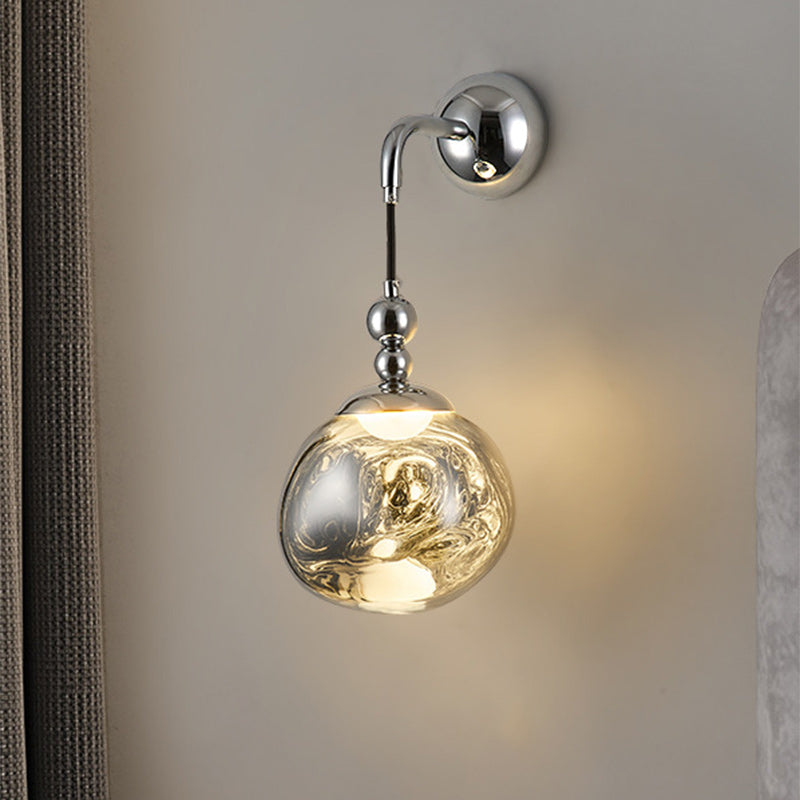 Contemporary Nordic Lava Ball Acrylic Hardware LED Wall Sconce Lamp For Living Room