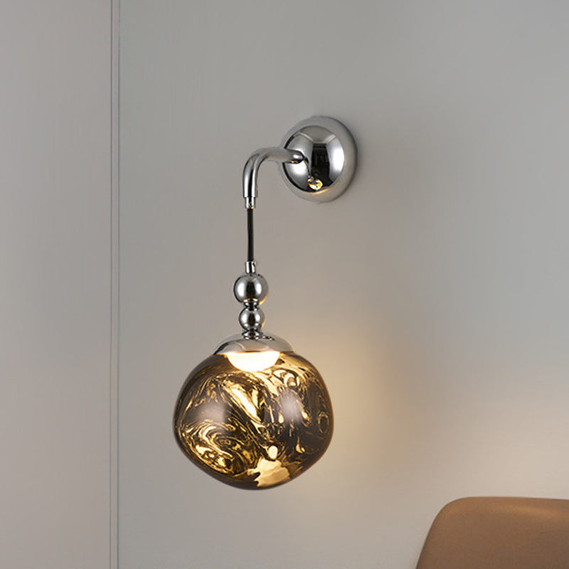 Contemporary Nordic Lava Ball Acrylic Hardware LED Wall Sconce Lamp For Living Room
