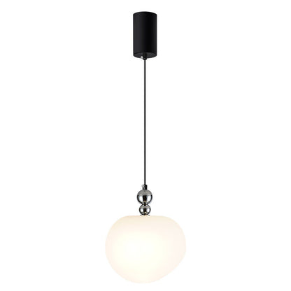 Contemporary Scandinavian Dome Apple Shape Liftable Roto-molding Lampshade Iron LED Pendant Light For Bedroom