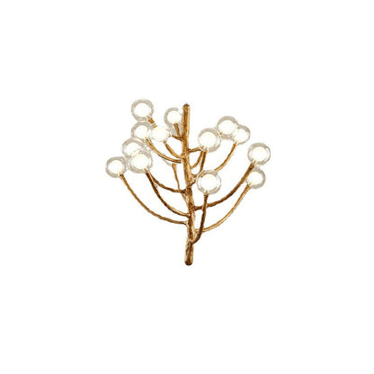Traditional Japanese Dome Tree Branch Orbs Polymer Glass Hardware 3/6/9/12/15 - Light Chandelier For Dining Room
