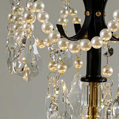 Traditional French Dome Branch Curved Rod Crystal Iron Glass 14 - Light Chandelier For Living Room