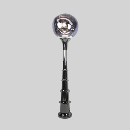 Contemporary Scandinavian Lava Orb PVC Acrylic LED Standing Floor Lamp For Living Room
