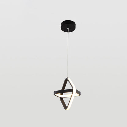 Modern Simplicity Dome Round Square Acrylic Iron LED Pendant Light For Dining Room