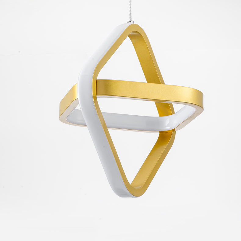 Modern Simplicity Dome Round Square Acrylic Iron LED Pendant Light For Dining Room