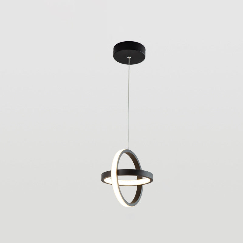 Modern Simplicity Dome Round Square Acrylic Iron LED Pendant Light For Dining Room