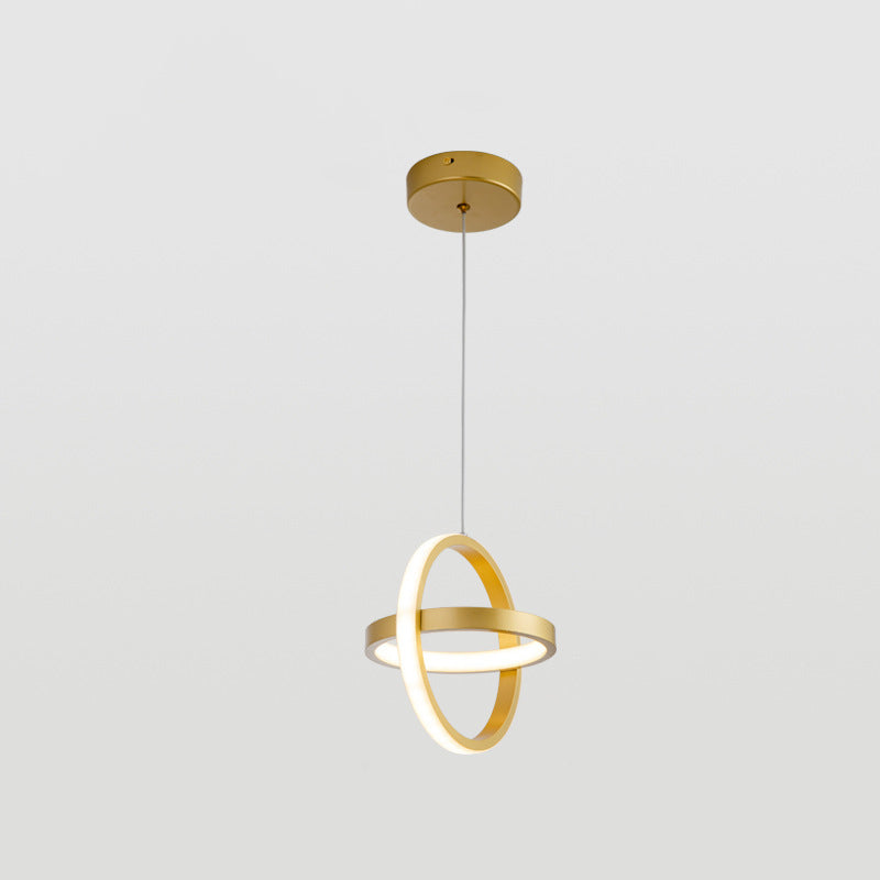 Modern Simplicity Dome Round Square Acrylic Iron LED Pendant Light For Dining Room
