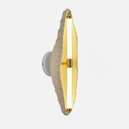 Contemporary Scandinavian Shell Resin Iron LED Wall Sconce Lamp For Living Room