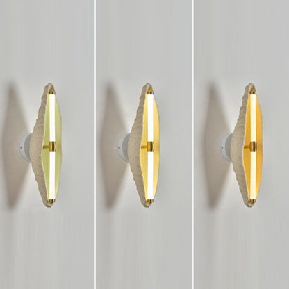 Contemporary Scandinavian Shell Resin Iron LED Wall Sconce Lamp For Living Room