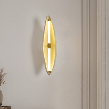 Contemporary Scandinavian Shell Resin Iron LED Wall Sconce Lamp For Living Room