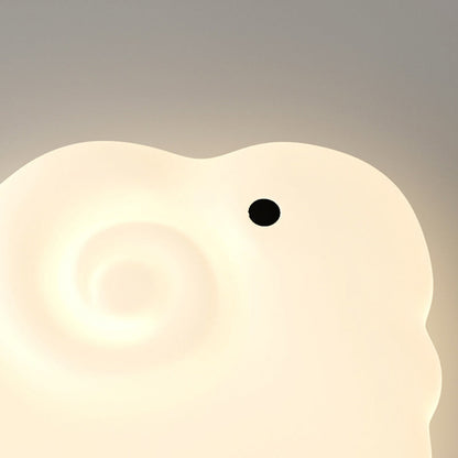 Contemporary Creative Sheep Roto-molding Iron LED Flush Mount Ceiling Light For Bedroom