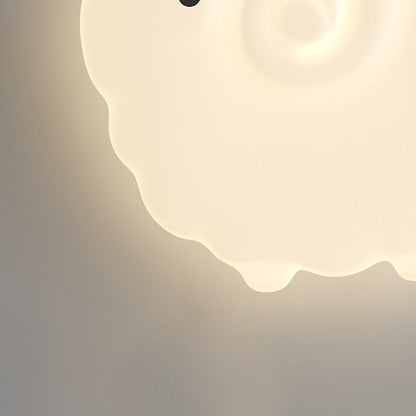 Contemporary Creative Sheep Roto-molding Iron LED Flush Mount Ceiling Light For Bedroom