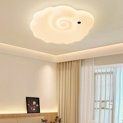 Contemporary Creative Sheep Roto-molding Iron LED Flush Mount Ceiling Light For Bedroom