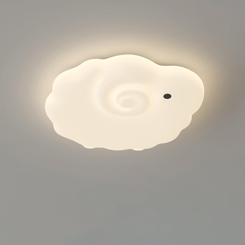 Contemporary Creative Sheep Roto-molding Iron LED Flush Mount Ceiling Light For Bedroom