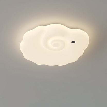 Contemporary Creative Sheep Roto-molding Iron LED Flush Mount Ceiling Light For Bedroom