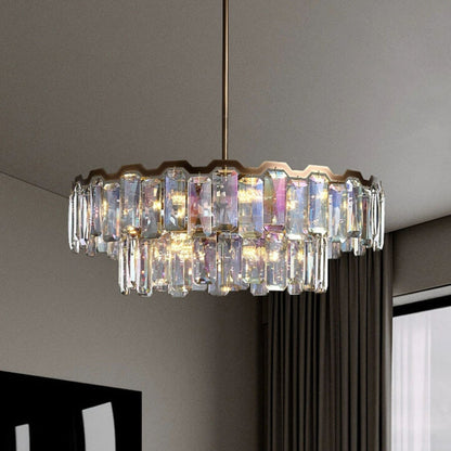 Modern Luxury Dome Round Hardware Crystal 5/6/8+5 - Light Chandelier For Living Room