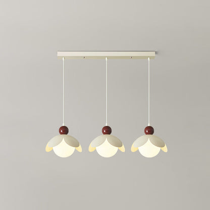 Contemporary Retro Bud Orb Iron Glass 1/3 - Light Chandelier For Living Room
