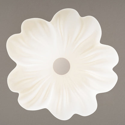 Contemporary Nordic Flower Iron PE LED Flush Mount Ceiling Light For Bedroom