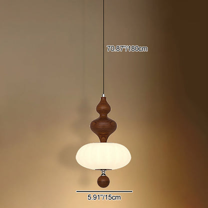 مصباح LED معاصر بتصميم ريترو من الحديد والزجاج والخشب الصلب لغرفة النوم