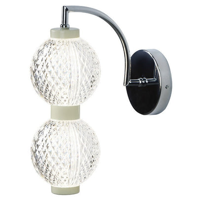 Contemporary Nordic Round Orbs Acrylic Iron 1/2 - Light Wall Sconce Lamp For Bedroom
