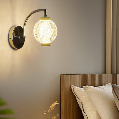 Contemporary Nordic Round Orbs Acrylic Iron 1/2 - Light Wall Sconce Lamp For Bedroom