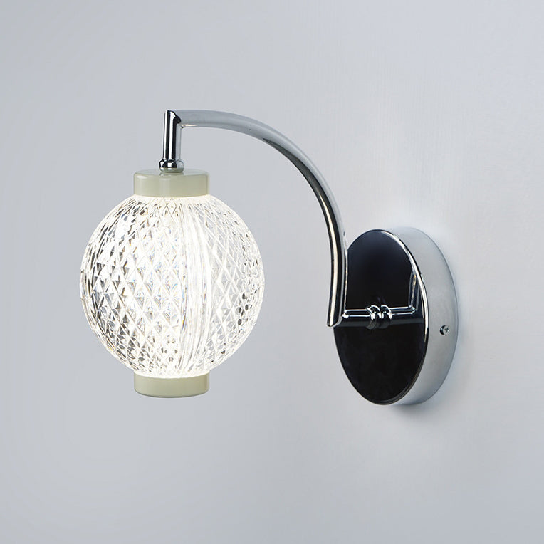 Contemporary Nordic Round Orbs Acrylic Iron 1/2 - Light Wall Sconce Lamp For Bedroom