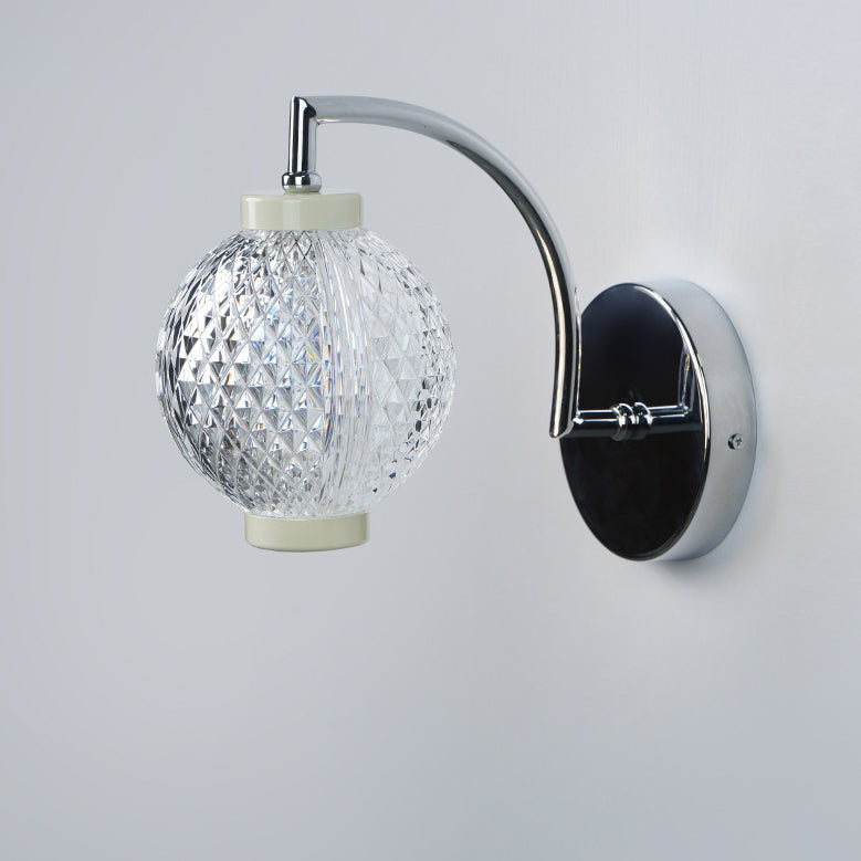 Contemporary Nordic Round Orbs Acrylic Iron 1/2 - Light Wall Sconce Lamp For Bedroom