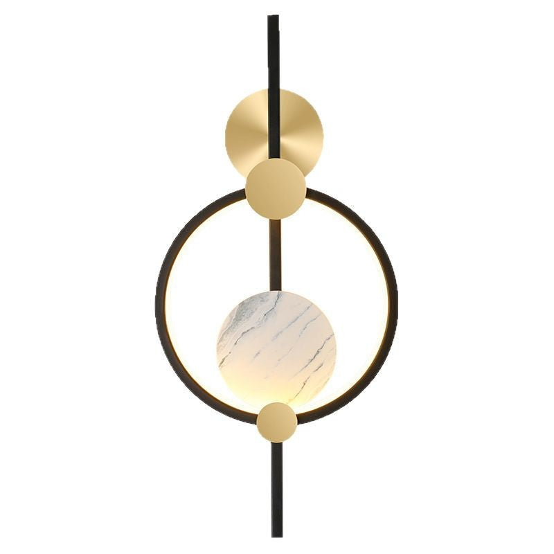 Modern Simplicity Round Stitching Circle Aluminum Silicone LED Wall Sconce Lamp For Living Room