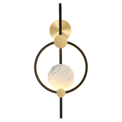 Modern Simplicity Round Stitching Circle Aluminum Silicone LED Wall Sconce Lamp For Living Room