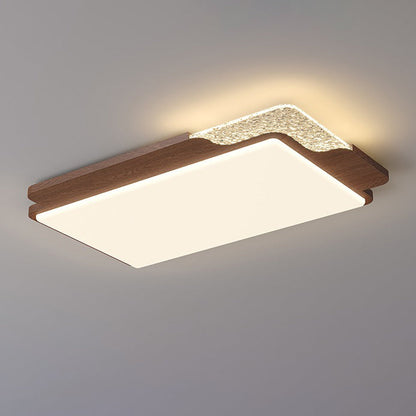 مصباح سقف LED عصري بتصميم ريترو مستدير مربع مستطيل من الحديد المقولب الدوار لغرفة النوم