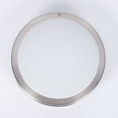Contemporary Nordic Round Stainless Steel Acrylic Lampshade LED Flush Mount Ceiling Light For Living Room