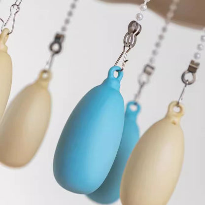 Contemporary Creative Dome Jellyfish Shaped Macarons Ceramics Hardware 1 - Light Pendant Light For Bedroom