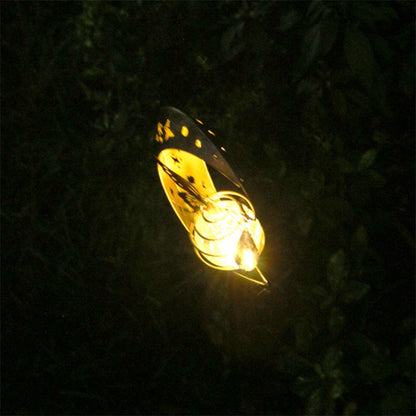 Modern Art Deco Solar Waterproof Iron Glass Fairy Stick Shape LED Outdoor Light Landscape Lighting For Garden