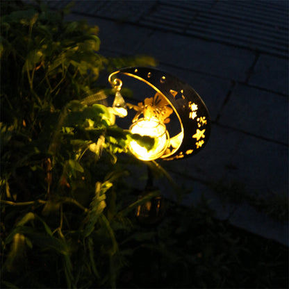 Modern Art Deco Solar Waterproof Iron Glass Fairy Stick Shape LED Outdoor Light Landscape Lighting For Garden