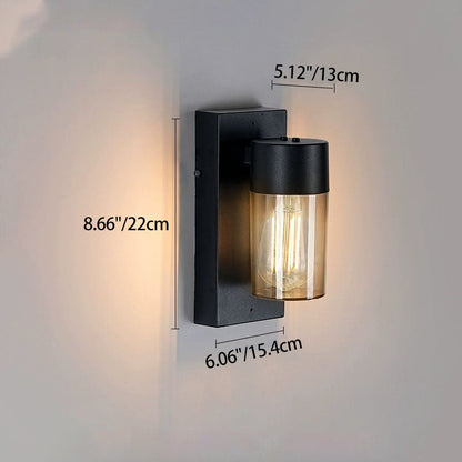 Modern Simplicity Aluminum PC Cage Shape 1-Light Wall Sconce Lamp For Garden