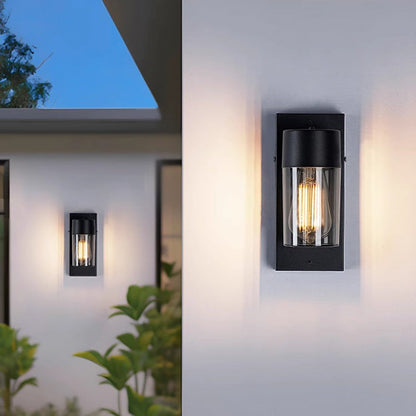 Modern Simplicity Aluminum PC Cage Shape 1-Light Wall Sconce Lamp For Garden
