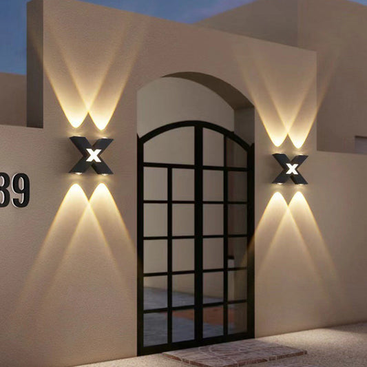Modern Simplicity Geometry Waterproof Aluminum LED Wall Sconce Lamp For Outdoor Patio