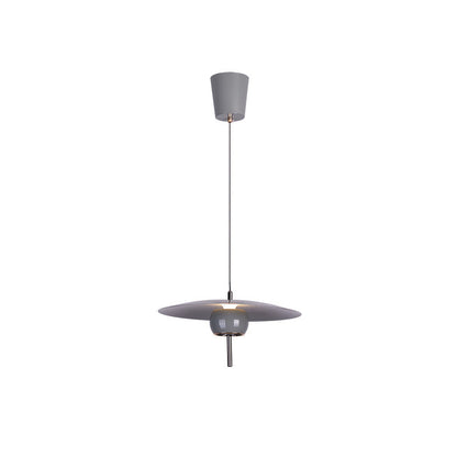 Contemporary Scandinavian Frisbee Aluminum Iron Lampshade LED Pendant Light For Dining Room